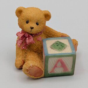 Cherished Teddies Bear with ABC "A" Block (158488A) 1995